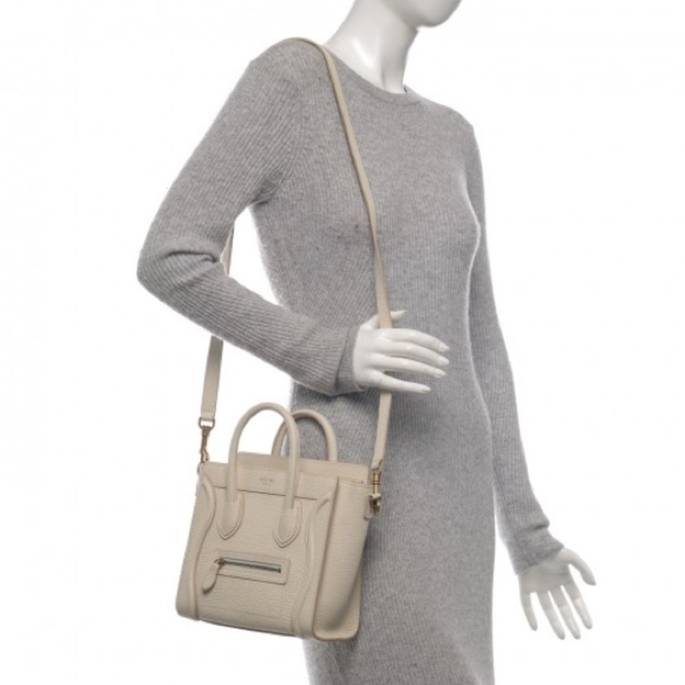 CELINE | Goatskin Nano Luggage White *read description* - Picture 2 of 11